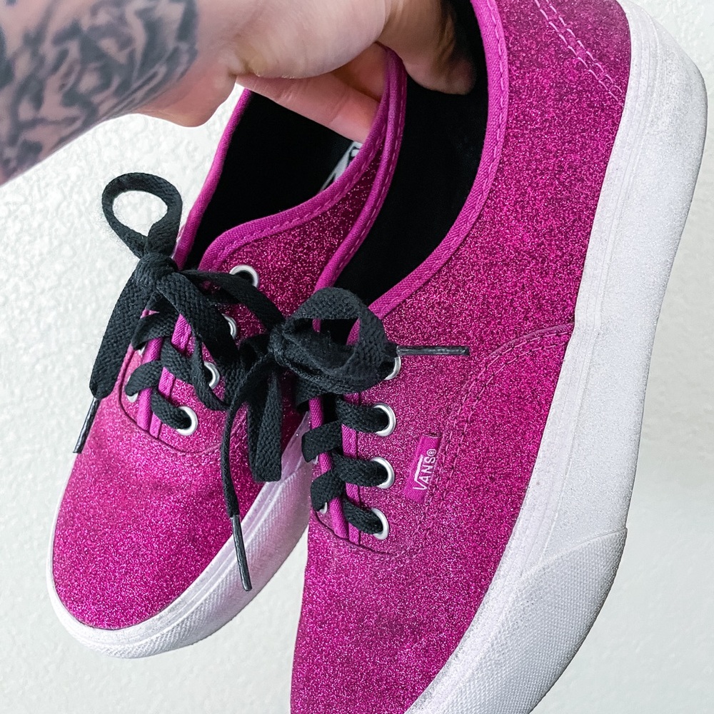 Platform Glitter Vans